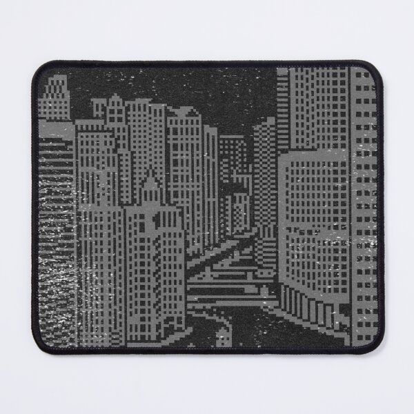Item preview, Chicago River Pixel Art - Coal + Slate designed and sold by Irene Estelle.