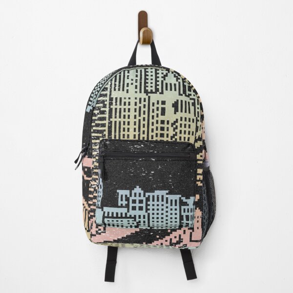 Item preview, Chicago River Pixel Art - Coal + Rainbow Sorbet designed and sold by Irene Estelle.
