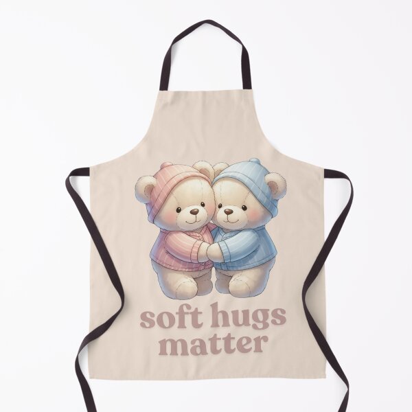 Item preview, Soft Hugs Matter – Cute Teddy Bear Couple Valentine’s Day Illustration designed and sold by soletstudio.