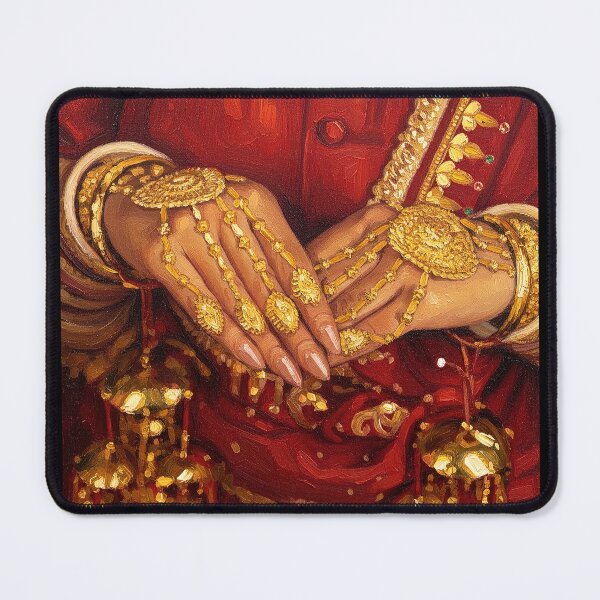 Item preview, Punjabi Bride Hands Oil Painting | Chooda, Kaleere & Haathphool designed and sold by The Uphaar Store.
