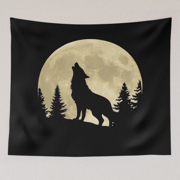 Item preview, Wolf And Moon  designed and sold by JokeAndStyle.