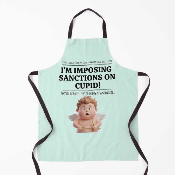 Item preview,  Sanctions on Cupid - Funny Anti-Valentine's Day News designed and sold by Anyshca.