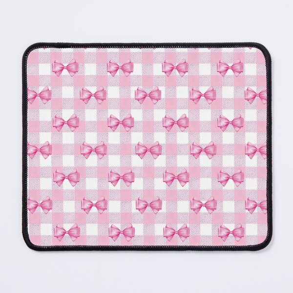 Item preview,  Pink Gingham Bow Pattern designed and sold by Fantacaroo Designs.
