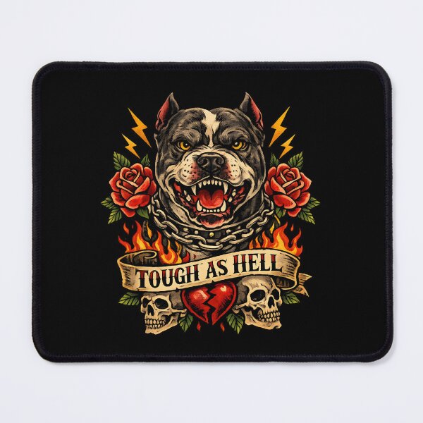 Item preview, Tough as Hell - Bulldog Tattoo Style designed and sold by SidTastic .