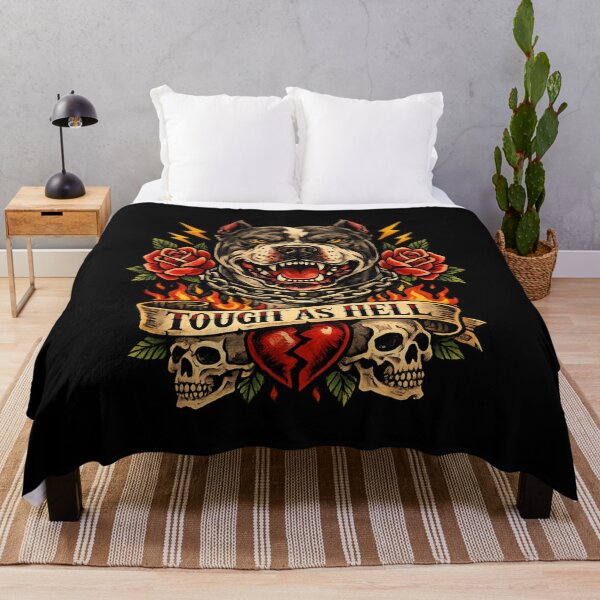 Item preview, Tough as Hell - Bulldog Tattoo Style designed and sold by SidTastic .