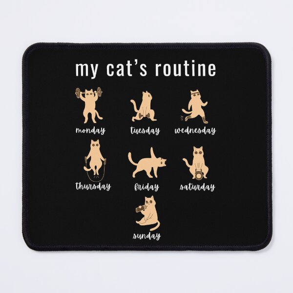 Item preview, Funny Cat Lover - My Cat's Routine designed and sold by WGBTee.