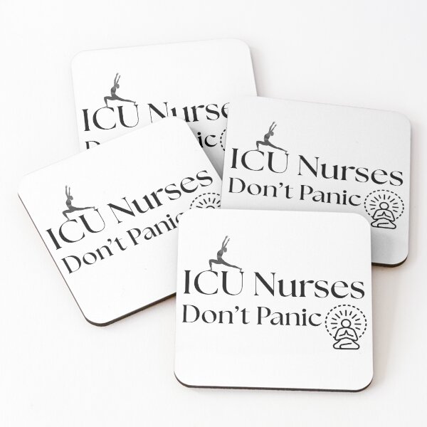 Item preview, ICU Nurses Don’t Panic – Critical Care Nurse Quote Design designed and sold by Common Mood.