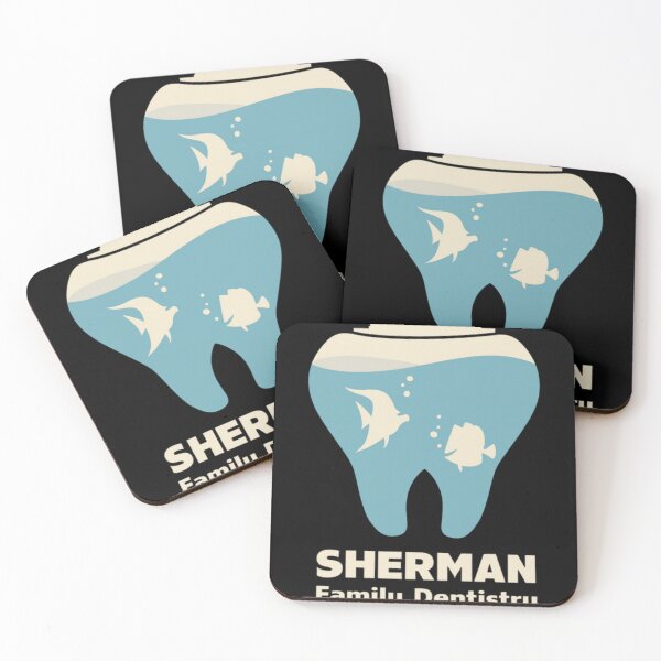Item preview, P. Sherman Family Dentistry Illustration Inspired by Finding Nemo Movie designed and sold by taufestiamatne.