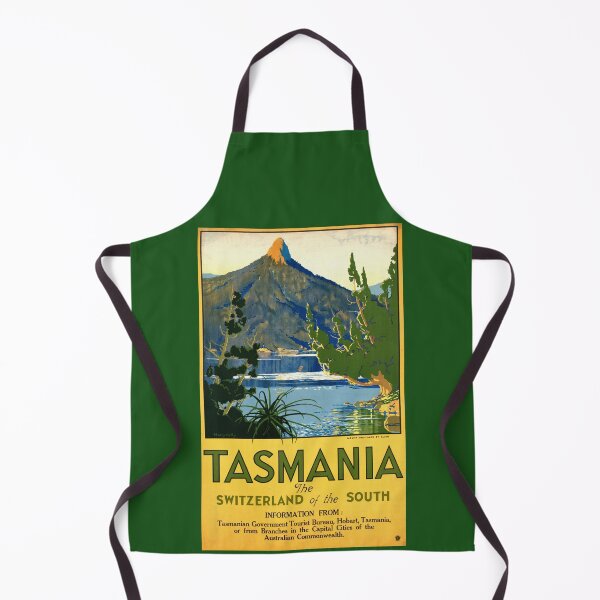 Item preview, Vintage Tasmania Travel Poster Art Deco Style | Switzerland of the South | Mount Ida Lake St Clair Scenic Landscape Print designed and sold by artofuniverse.