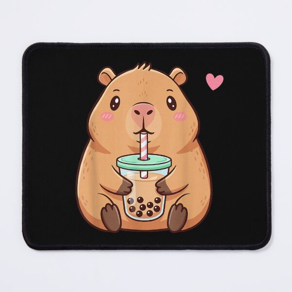 Item preview, Kawaii Capybara Bubble Tea Boba Art for Men Women Kids , Capybara Gift Lover designed and sold by DZIRI NAJAT.