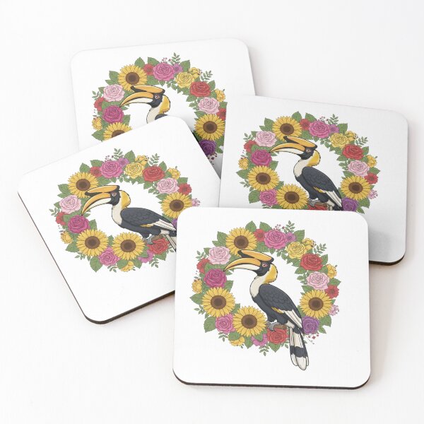 Item preview, Hornbill and the Flower designed and sold by PP&RAINBOW SHOP.