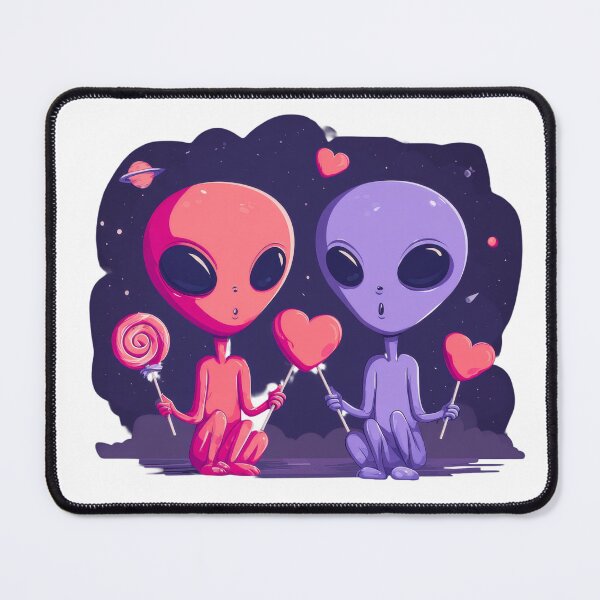 Item preview, Out of This World Love Alien Couple Cute Space Valentine's Day designed and sold by BigStar-Cart.