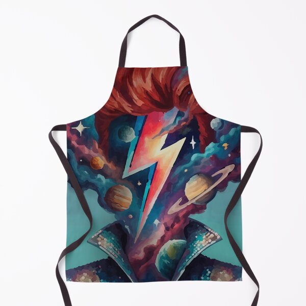 Item preview, Cosmic Starman 70s Portrait – Abstract Glam Rock Icon Art designed and sold by Ojo de Lilith.