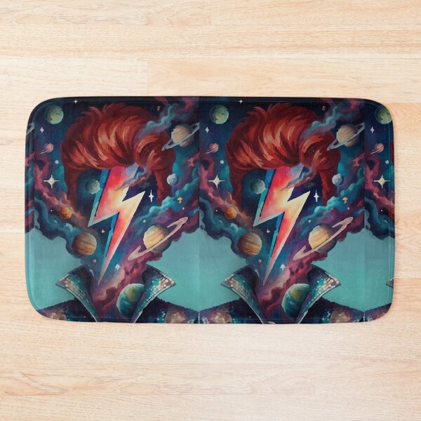 Item preview, Cosmic Starman 70s Portrait – Abstract Glam Rock Icon Art designed and sold by  Ojo de Lilith.