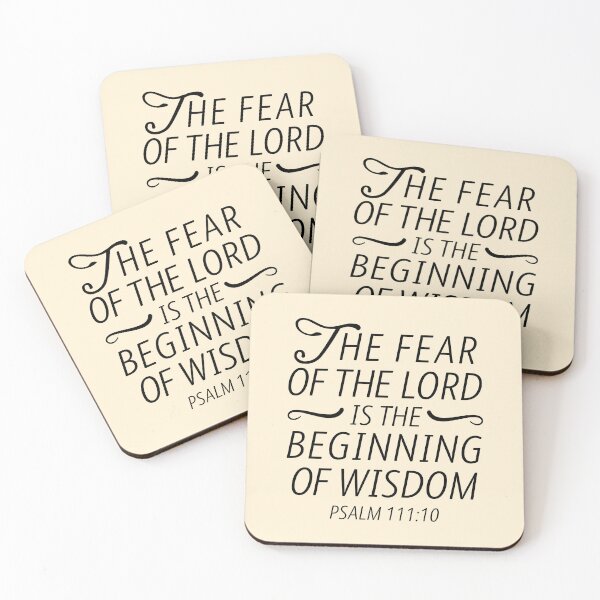 Item preview, Wisdom Quote From Psalms in the King James Bible: The Fear of the LORD is the Beginning of Wisdom designed and sold by Angela Dow.