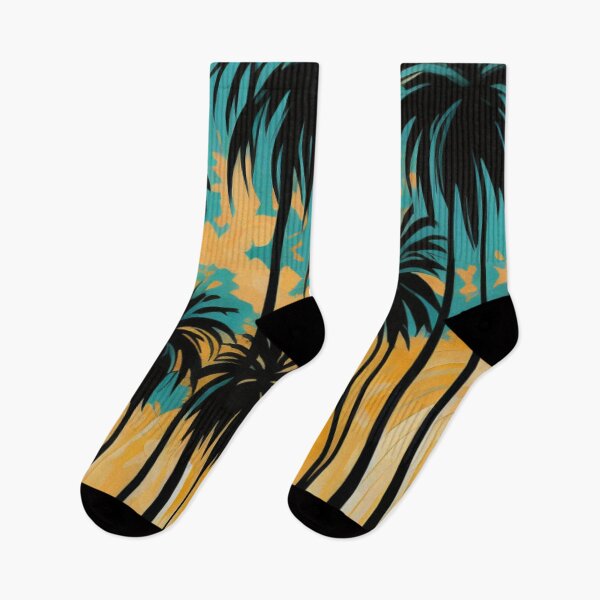 Item preview, Palm Tree Sunset Illustration Art for Laid Back Beach Lovers designed and sold by WildStroke.
