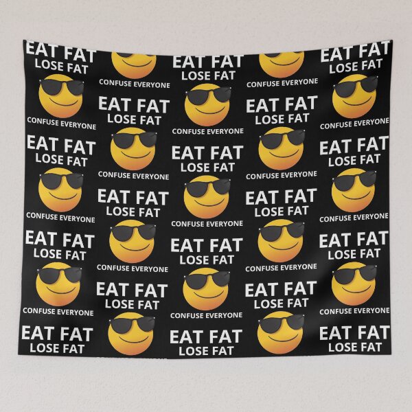 Item preview, Eat Fat Lose Fat Confuse Everyone – Funny Keto & Carnivore Diet Shirt designed and sold by MOKRONOS.