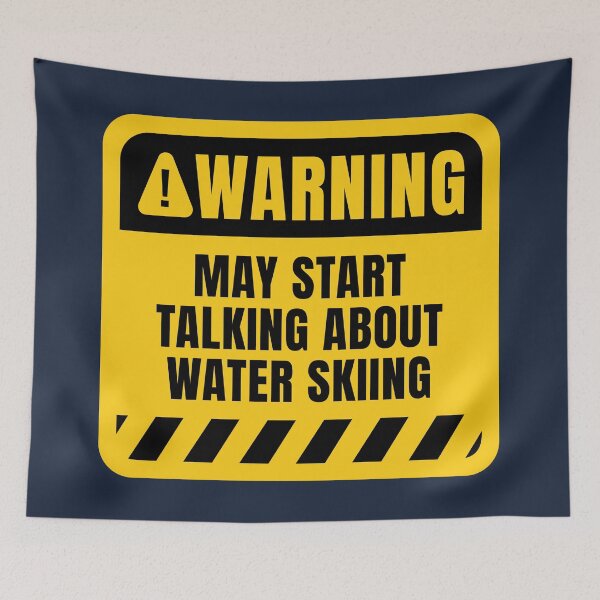 Item preview, Water Skiing Warning designed and sold by MaryAller.