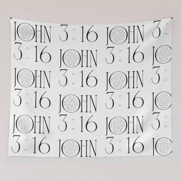 Item preview, John 3:16 - Minimal Typographic Edition designed and sold by Holly Norine Design.