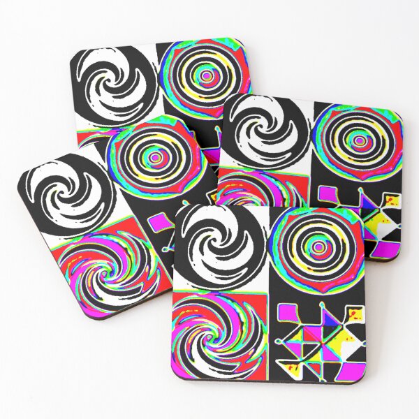 Item preview, optical drift : electric spectrum colorful geometric abstract design designed and sold by SmashingDeals.