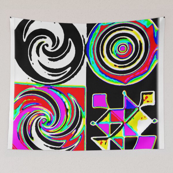 Item preview, optical drift : electric spectrum colorful geometric abstract design designed and sold by SmashingDeals.