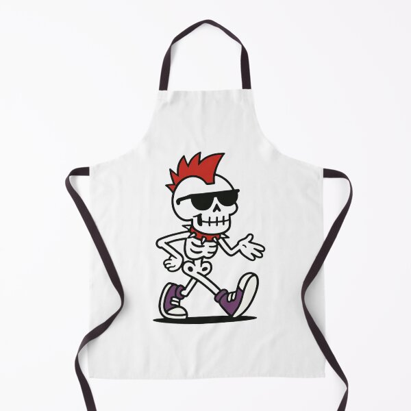 Item preview, Cool Punk Skeleton with Red Mohawk and Sunglasses - Cartoon Swagger Art designed and sold by RoyalKnightMMA.