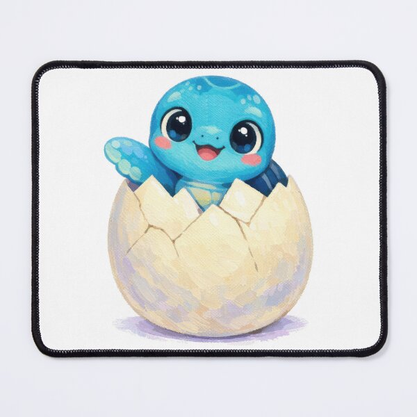 Item preview, Tiny Baby Sea Turtle Hatchling Emerging From Egg Shell Illustration designed and sold by zoughlal.
