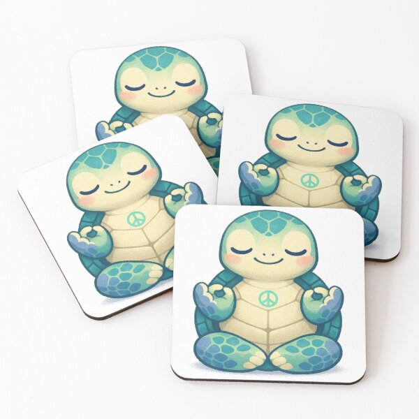 Item preview, Zen Sea Turtle Meditating In Peaceful Yoga Lotus Pose designed and sold by zoughlal.