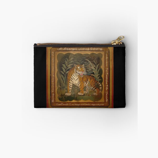 Item preview, Tamil Proverb Tiger Eat Grass designed and sold by Abstractarium.