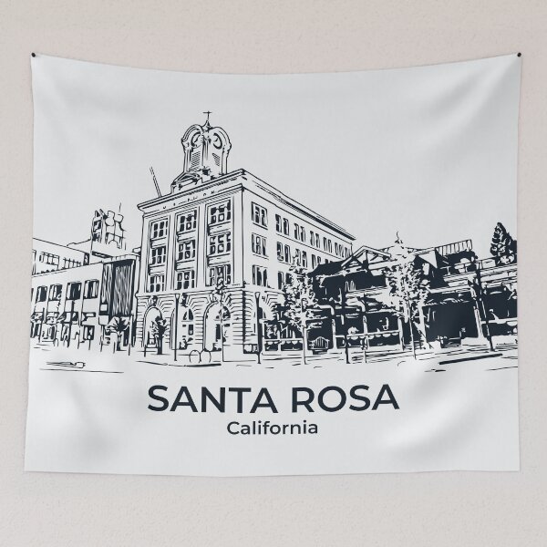 Item preview, Santa Rosa - California designed and sold by Lakeric Cityscapes.