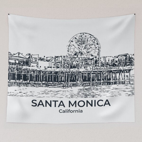 Item preview, Santa Monica - California designed and sold by Lakeric Cityscapes.