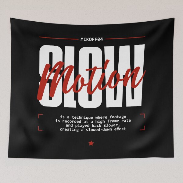 Item preview, Slow Motion Typography Quote – Bold Motivational Design designed and sold by Mikoff04-arts.