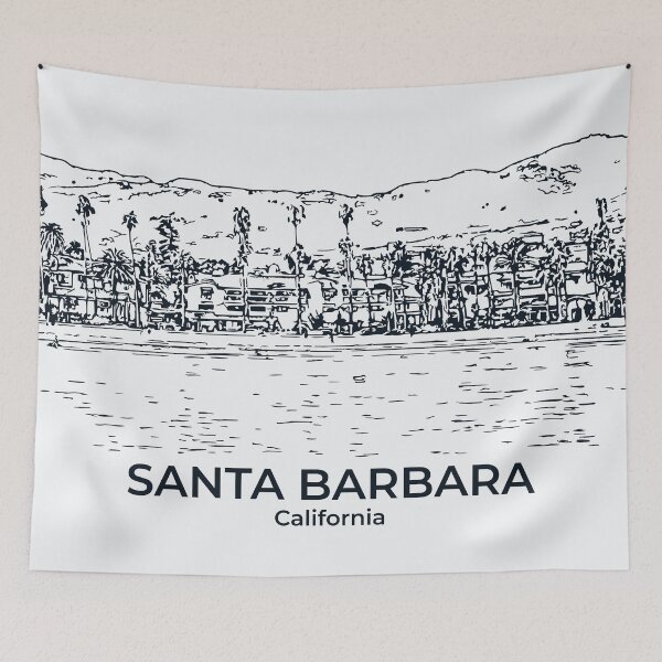 Artikelvorschau, Santa Barbara – Kalifornien entworfen und verkauft von Lakeric Cityscapes.