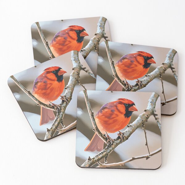 Item preview, RedCardinal Resting on Branch designed and sold by tomorrowsart.