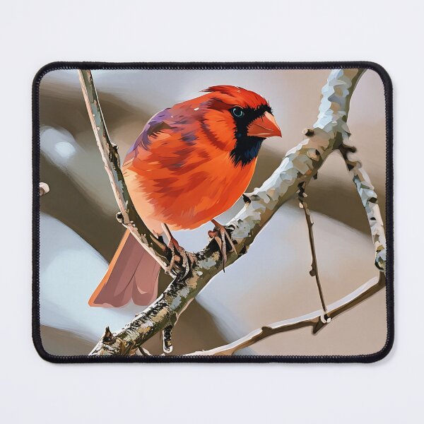 Item preview, RedCardinal Resting on Branch designed and sold by tomorrowsart.