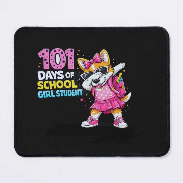 Item preview, 101 Days of School Shirt | Cute Girl Student Corgi Dog School Celebration Design designed and sold by MCdsgns.