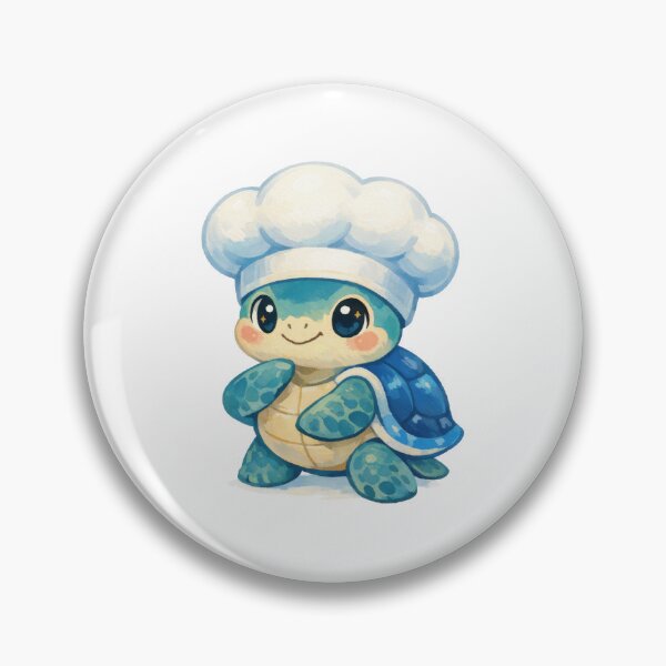 Item preview, Culinary Sea Turtle Wearing White Puffy Chef Hat designed and sold by zoughlal.