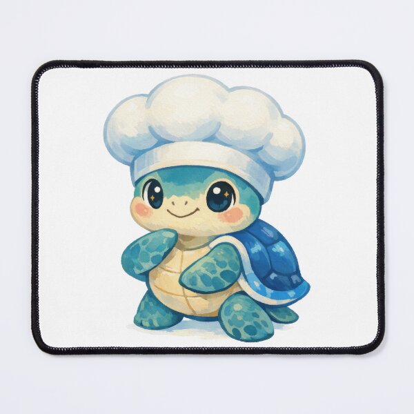 Item preview, Culinary Sea Turtle Wearing White Puffy Chef Hat designed and sold by zoughlal.