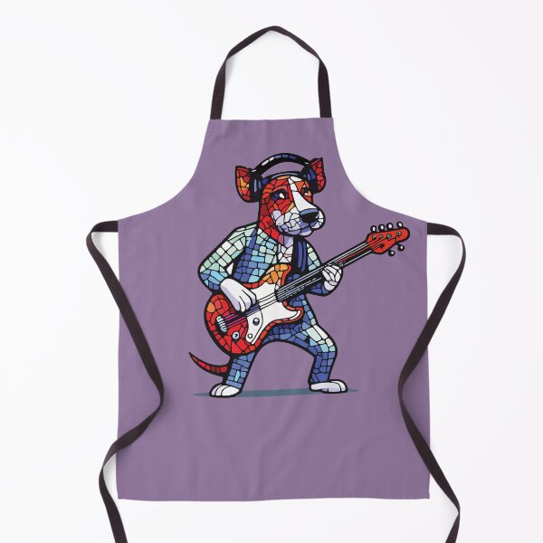 Item preview, rock star dog mosaic designed and sold by designmari.