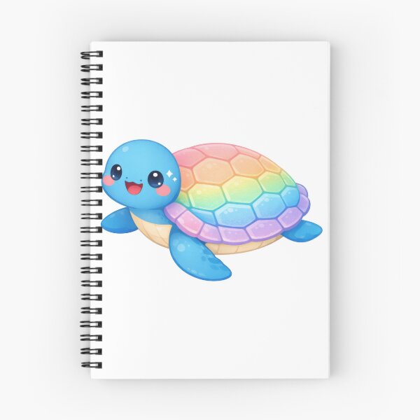 Item preview, Joyful Sea Turtle With Pastel Rainbow Striped Shell Pattern designed and sold by zoughlal.