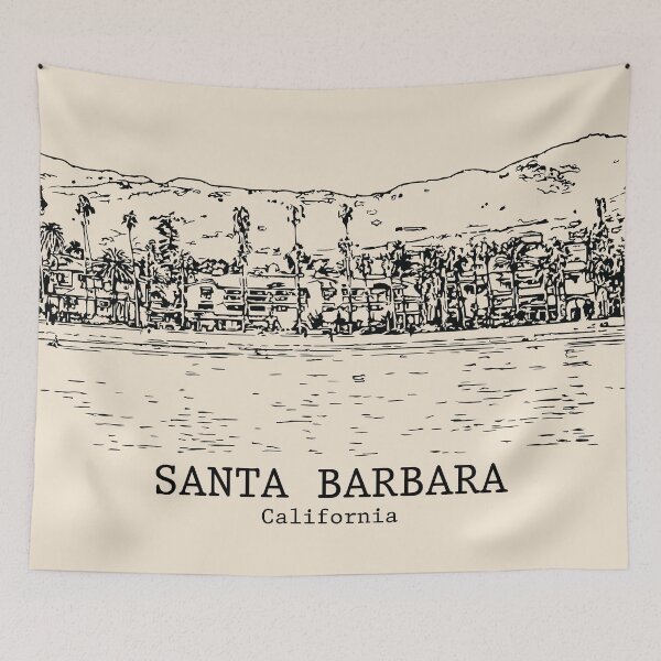 Artikelvorschau, Santa Barbara – Kalifornien entworfen und verkauft von Lakeric Cityscapes.