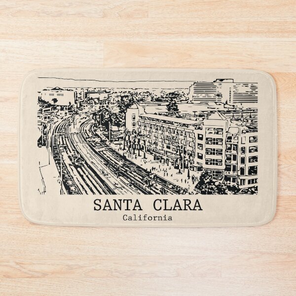 Artikelvorschau, Santa Clara – Kalifornien entworfen und verkauft von Lakeric Cityscapes.
