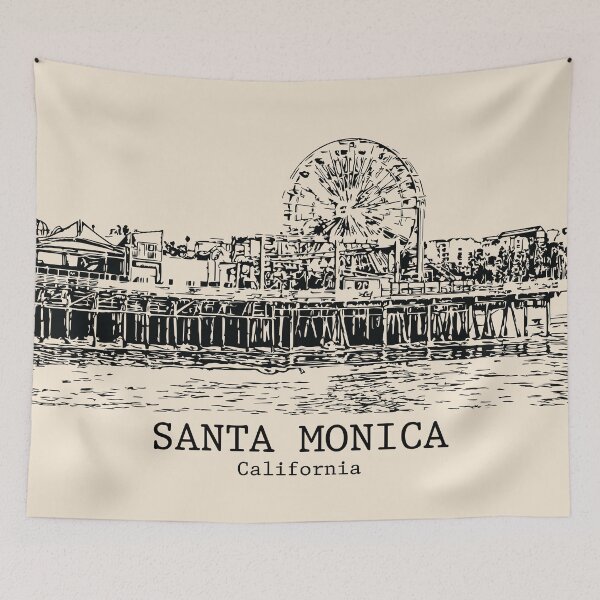 Item preview, Santa Monica - California designed and sold by Lakeric Cityscapes.