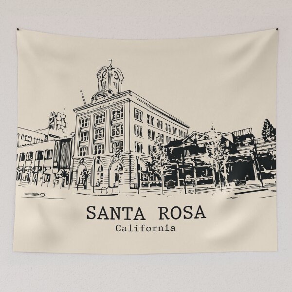 Item preview, Santa Rosa - California designed and sold by Lakeric Cityscapes.