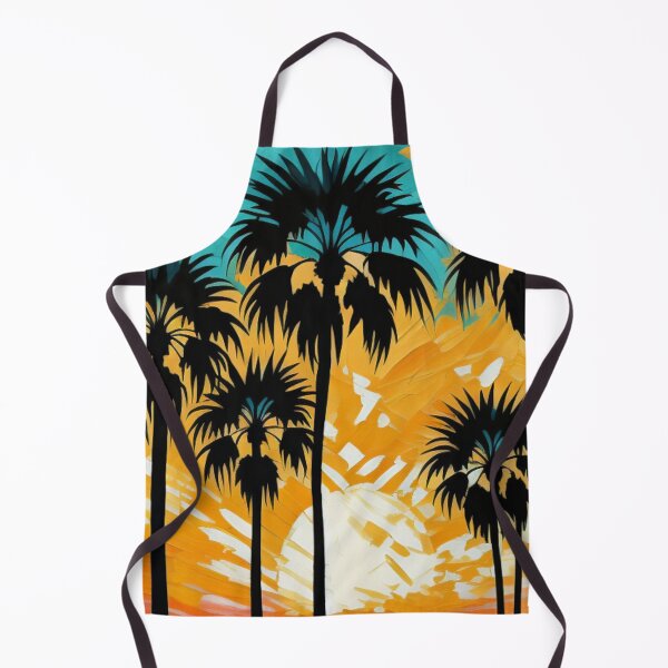 Item preview, Layered Palm Tree Sunset Art for Retro Tropical Fans designed and sold by WildStroke.