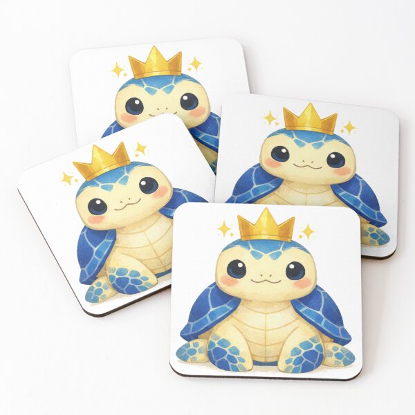 Item preview, Royal Sea Turtle Wearing Golden Crown With Dignified Pose designed and sold by zoughlal.