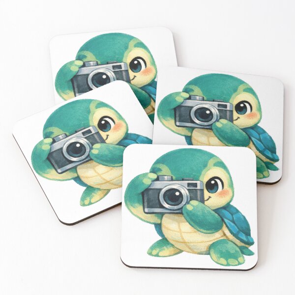 Item preview, Photographer Sea Turtle Taking Pictures With Vintage Camera designed and sold by zoughlal.