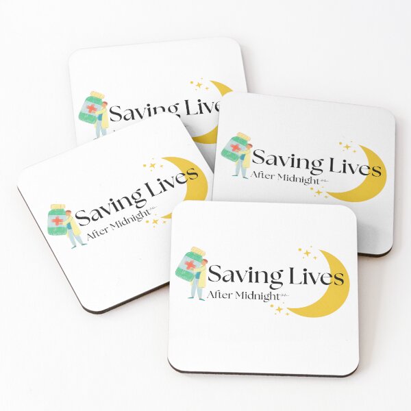 Item preview, Saving Lives After Midnight – Night Shift Nurse Quote designed and sold by Common Mood.