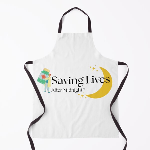 Item preview, Saving Lives After Midnight – Night Shift Nurse Quote designed and sold by Common Mood.