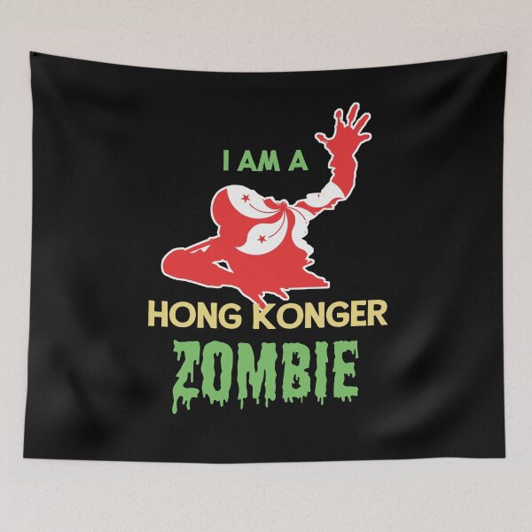 Item preview, Zombie Halloween Hong Konger Flag designed and sold by countryflags.